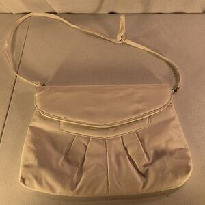 MCI White Leather Womens Handbag Purse With Strap